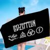 Британская рок-группа L-Led Z-Zeppelin Микрофибровое одеяло Быстросохнущие пляжные полотенца Большой размер Печать Супервпитывающее полотенце-одеяло