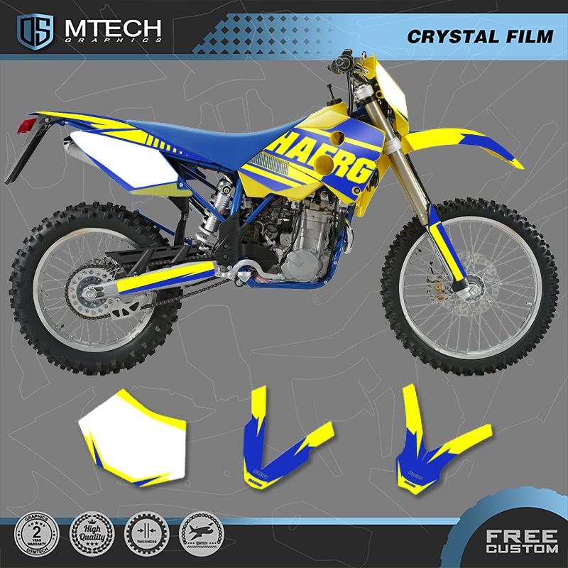 DSMTECH Custom Motorcycle Graphics Background Decals Stickers Kits for Husaberg FE 2001 2002 2003 2004 2005 004