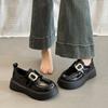 Женские кожаные лоферы на платформе 2025 весна и лето новые в британском стиле jk одинарная обувь маффин Мэри Джейн маленькие кожаные туфли женские