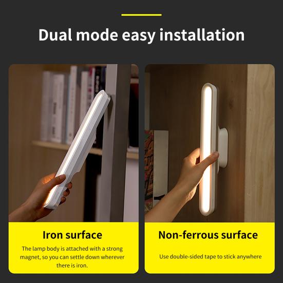 Светодиодный светильник для чтения, регулируемая защита глаз, легкий, креативный, подвесной, с сенсорным управлением, магнитный, с бесступенчатым затемнением, светодиодная настольная лампа