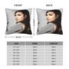Actor S-Sofia C-Carson Pillow Cover  Novelty Pillow Case For Living Room Chair Soft Cushion Cover Birthday Present
