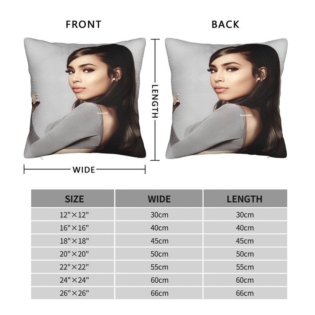 Actor S-Sofia C-Carson Pillow Cover Novelty Pillow Case For Living Room Chair Soft Cushion Cover Birthday Present