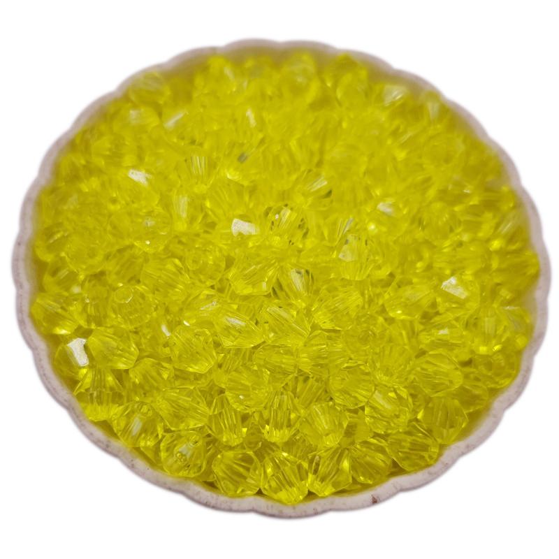 Творческие двухконусные свободные бусины 20-200 шт 5-8 мм акриловые прозрачные для изготовления ювелирных изделий своими руками граненые принадлежности