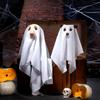 Halloween Pet Costume Scary Dog Cosplay Ghost Cloak Hood Outfit Breathable Festive Apparel for Halloween Christmas Masquerade