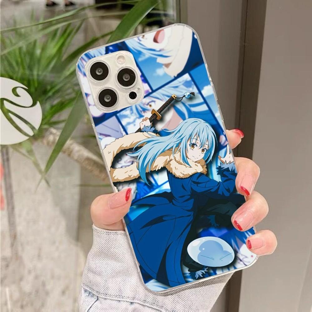 Чехол для телефона Rimuru Tempest Для iPhone 13 14 Pro Max XS XR 12 11 Pro 13 Mini 6 7 8 Plus Прозрачная задняя крышка Capa