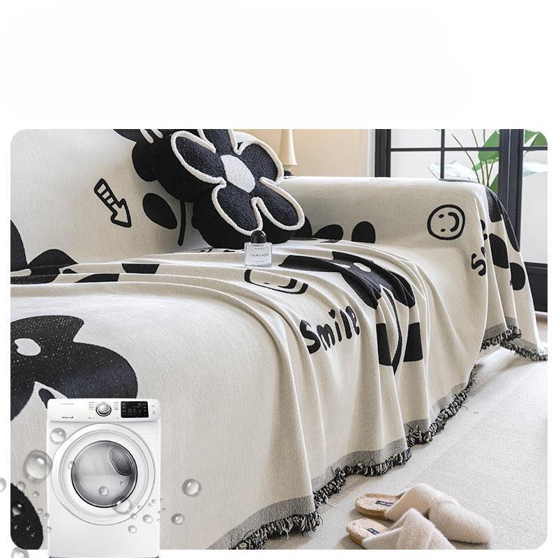 Чехол для дивана из шенилла, полотенце, универсальный кожаный чехол для дивана в скандинавском стиле Four Seasons, универсальный чехол All-Inclusive, нескользящий чехол для дивана