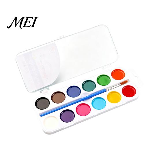 Safe Painting for Kids Watercolor Paint Set, Portable Washable Solid Palette, Bright Drawing Tools Children Colors Pigment Kit, And Beginners