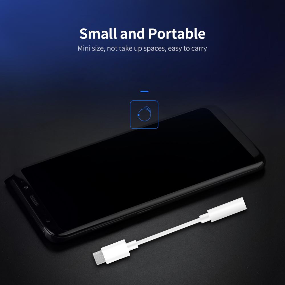 Адаптер для наушников TypeC на 3,5 мм USB 3,1 TypeC «папа» на 3,5 AUX аудио гнездовой аудиоадаптер для