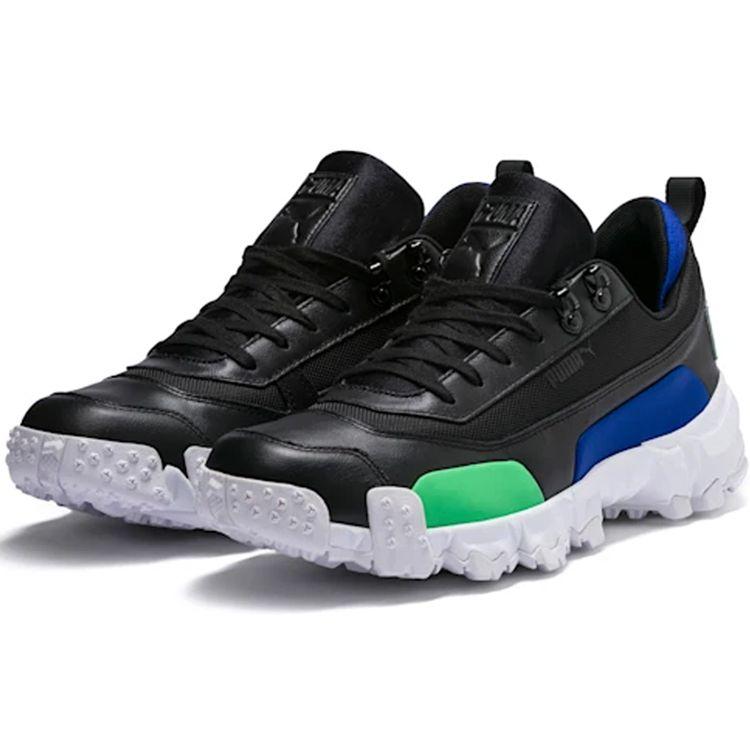 Puma Мужские уличные ботинки Trailfox Черный Зеленый Синий Легкие Удобные 369470-02