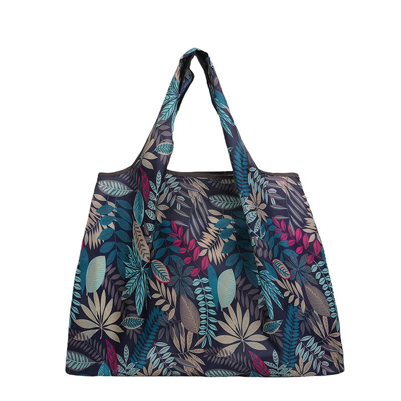 Сумка Большая складная сумка для покупок Многоразовая сумка для продуктов Прочная нейлоновая сумка подходит для подарка на переработку продуктов