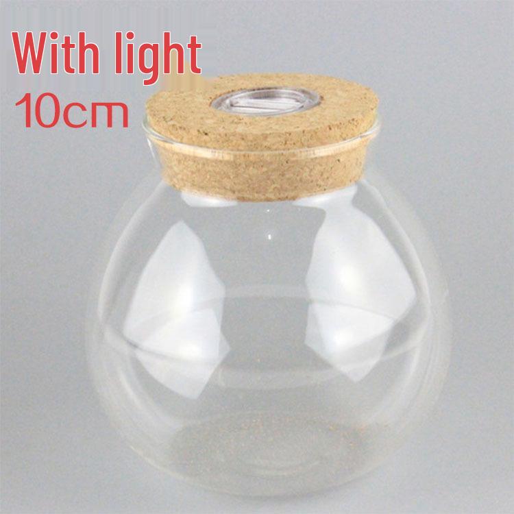 Remote-Control LED Glass Bottle Planter: Hydroponic Micro-Ecosystem with Light