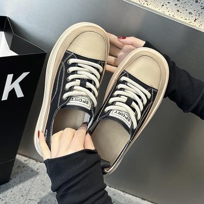 Туфли белые из коровьей кожи, повседневные туфли на толстой подошве, туфли Muffin Daddy