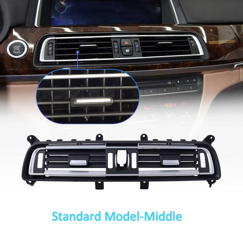 Полностью хромированная консоль, центральный кондиционер, вентиляционная решетка переменного тока, выход для BMW 7 серии F01 F02 730 735