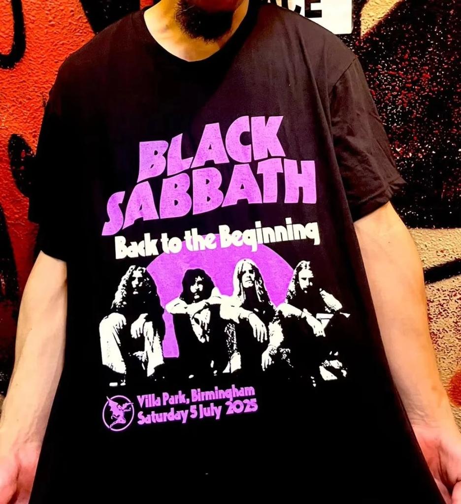 2026 Black Sabbath и Ozzy Osbourne Back To The Beginning Мерч Мероприятие Футболка с составом Мужская Женская Футболка Ins Y2k Новый Бренд Новый Стиль