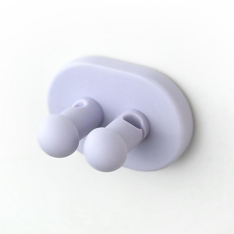 2 шт. силиконовый держатель для зубных щеток, многофункциональный крючок, крючки для бритвы, клейкий настенный крепёж для подвешивания кабеля с вилкой для полотенец, декоративный крючок