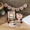 Кофейная тематика Многоуровневое украшение для подноса Креативное украшение для рабочего стола Орнамент Домашний декор Ремесло
