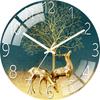 Digital Wall Clock with Low Noise, 30cm/12inch Deer Wall Clock Quartz Clock Quiet Silent Simple Clock for Home Decor Children Room