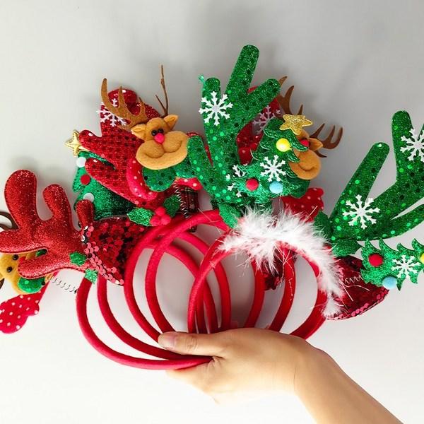 Starry Sky Christmas Props Headband Party Show 6-piece Set