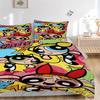 Powerpuff Girls Adventure Print 3Pcs Bedding Setduvet Cover With 2 Bedropillowcase Home Birthday Gift