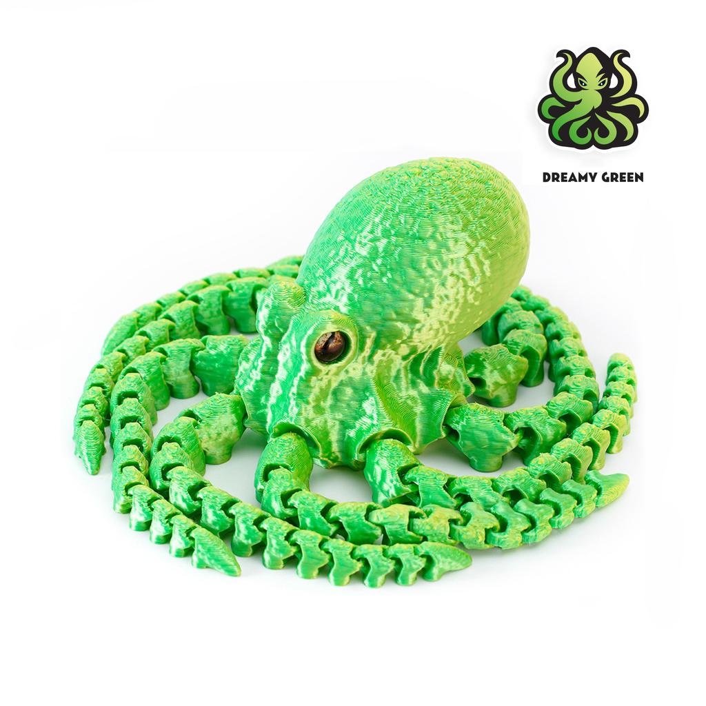 3D Printed Articulated Octopus – Poseable Tentacles Desk Toy, Eco-Friendly PLA Sculpture, Unique Gift for Kids & Adults