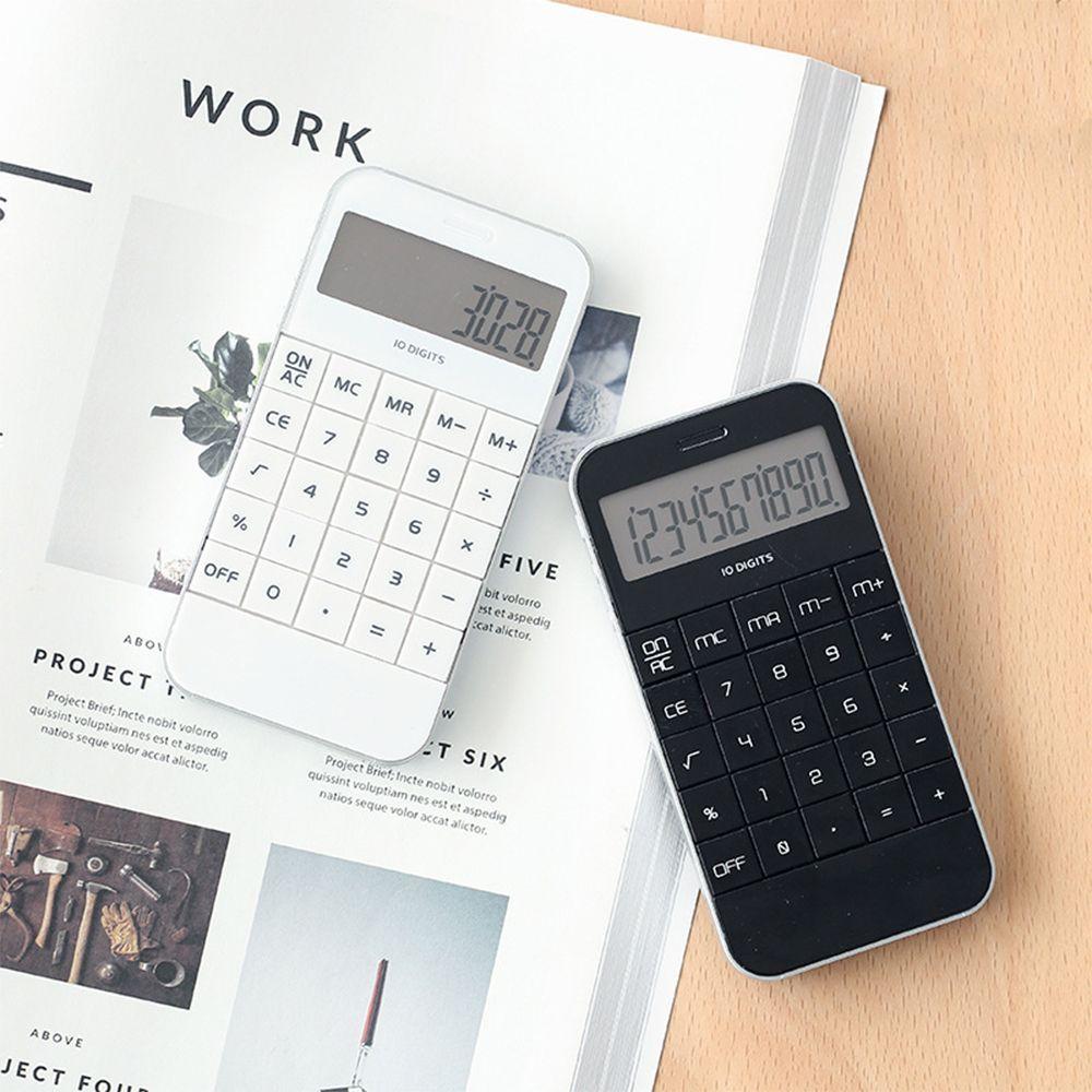 Mini School Cheap Promotional Universal Pocket Digit Calculator Electronic White Black