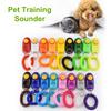Pet Cat Dog Training Clicker High-Quality Dogs Click Trainer Aid Adjustable Elastic Rope Pet Rattles Dog Training Supplies