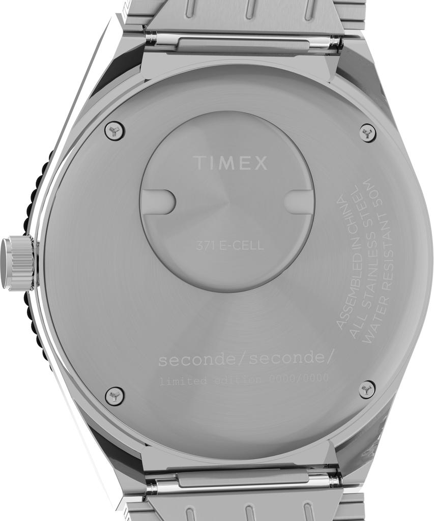 TIMEX Второй Секундный Часы Кварцевые 50М Водонепроницаемые Минеральное Стекло Черный Циферблат TW2Y48100 Мужские