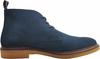 Marco Tozzi Lace-up Boots In Navy Blue Suede