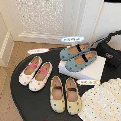 Туфли Мэри Джейн на плоской подошве Miyou женские 2025 весна и осень новые милые помпоны, уродливые милые туфли, балетки с мелким вырезом