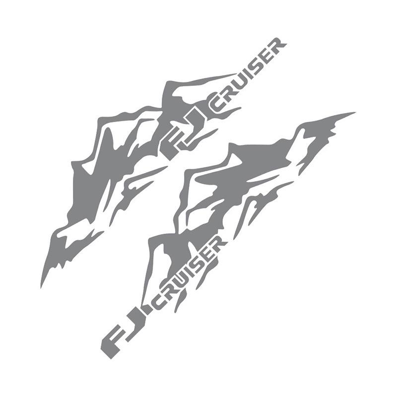 Декоративные наклейки для Toyota Land Cruiser и FJ Cruiser: Наклейки на тело «Снежная гора»