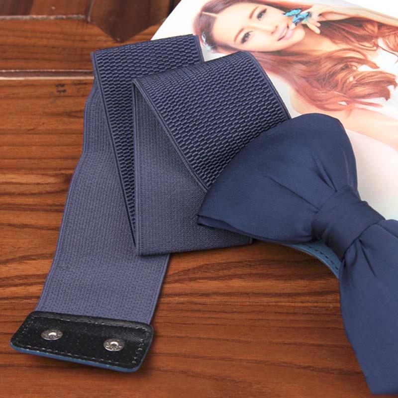 Women Belt Long Section Of the Circle Soft Leather Bowknot Body Shaping Bands Wide Belts