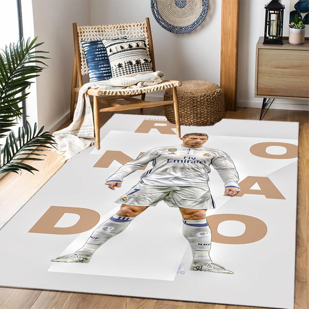 Ronaldo's Electric Celebration Floor Mat Suitable for Playrooms Hallway Balcony Outdoor Anti-slip Rug Decorate Offices Perfect Gift for Women/Men