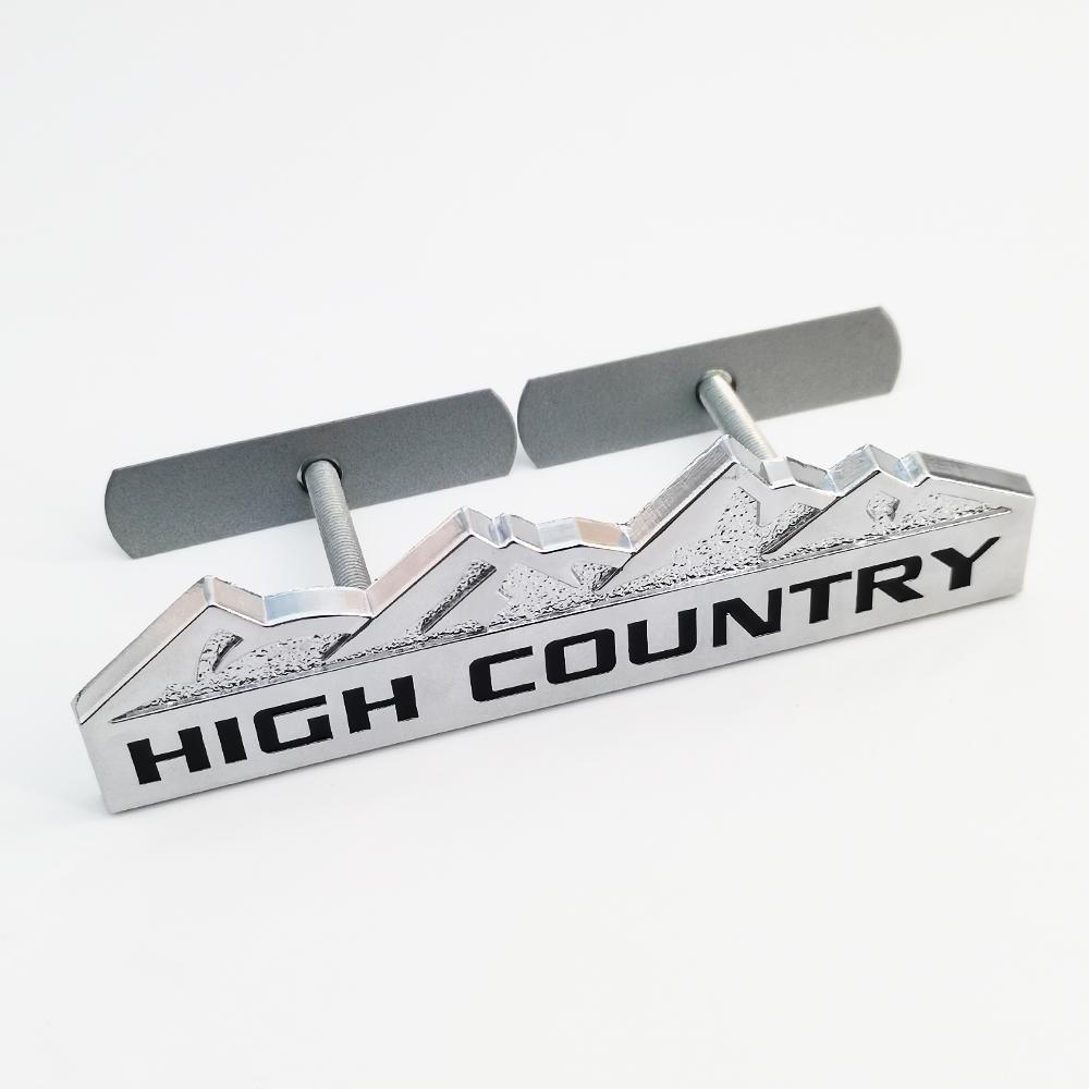 3D Металлическая Наклейка-Значок HIGH COUNTRY Декорация из Сплава Наклейка на Решетку Радиатора Наклейка на Задний Багажник Крыло Бок Автомобиля для Аксессуаров Chevrolet