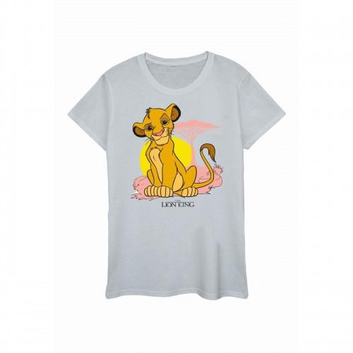 Disney Womens/Ladies The Lion King Simba Pastel Cotton T-Shirt