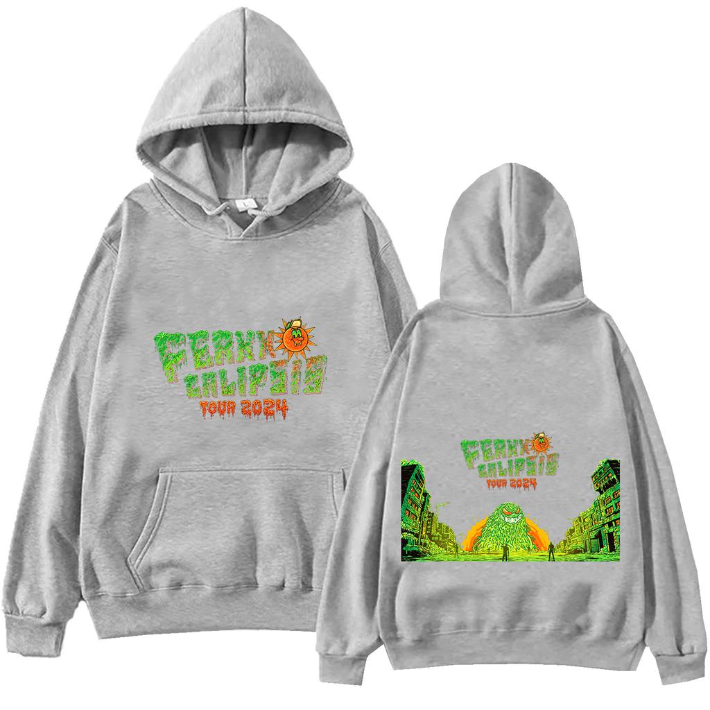 Feid Ferxxo Calipsis Tour Hoodie Tops Long Sleeve Regular Sweatshirt Music Fans Gift Spring Summer Casual