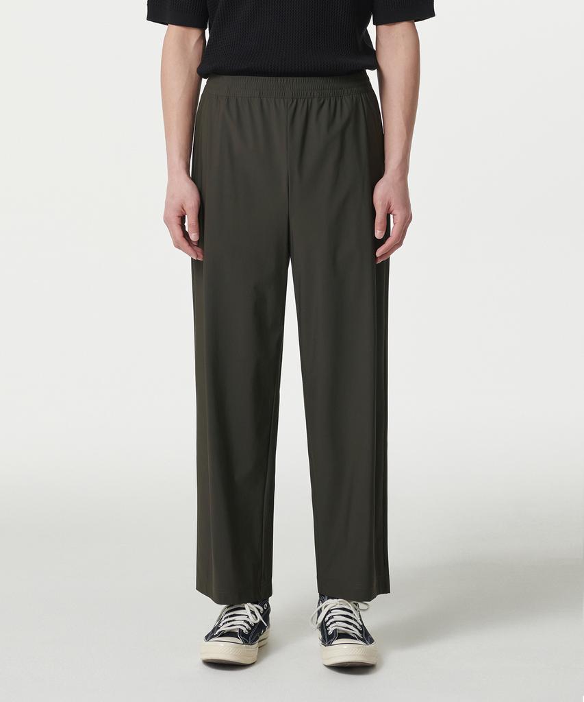 MUSINSA STANDARD Cooling Loose Tapered Elastic Waist Pants [Khaki]