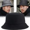 Winter Bucket Hat for Men Women Ins Big Brim Show Face Smaller Quality Wool Keep Warm Windproof Fishing Hat Panama Hat
