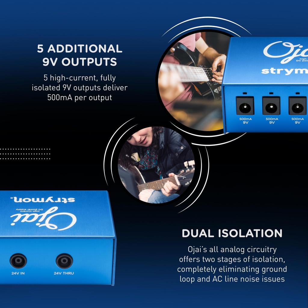 Комплект питания постоянного тока Strymon Current для Ojai Ojai «Ojai-X» (Высокий уровень предложения/расширения и R30) []
