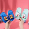 Детские тапочки из ПВХ с милым мультяшным медведем, домашняя обувь для малышей, нескользящие летние пляжные шлепанцы с мягкой подошвой, повседневные детские тапочки