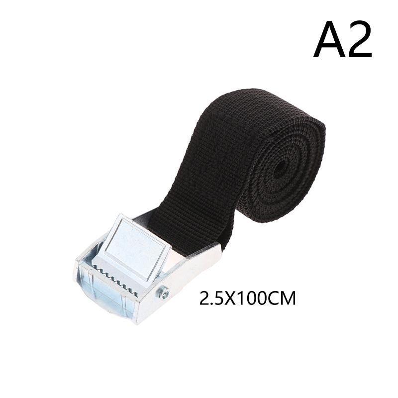 Buckle Tie-Down Belt Cargo Lashing Straps For Car Motorcycle Bike With Metal Buckle Tow Rope Strong Ratchet Belt For Luggage Bag
