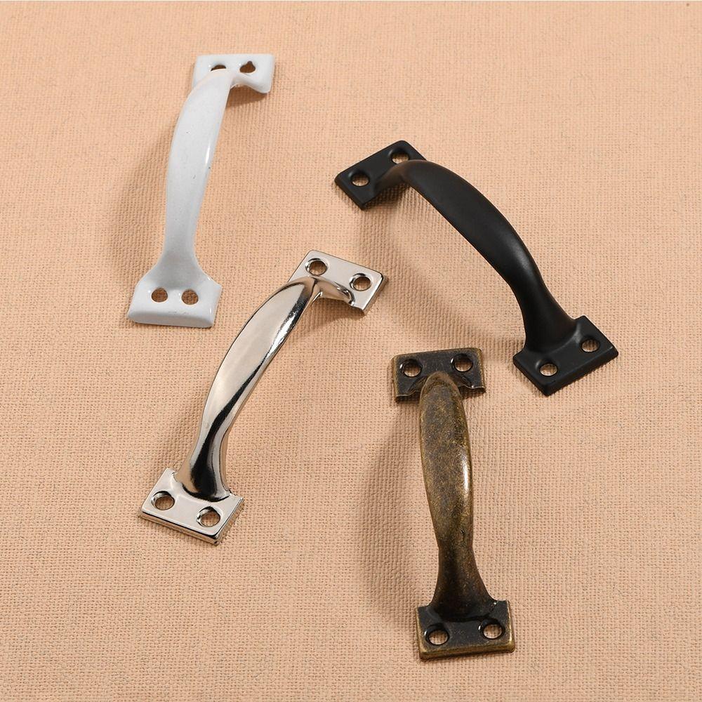 Железная ручка ящика с дугообразной ручкой двери сарая, мебельной выдвижной ящик, дверь шкафа, шкафа