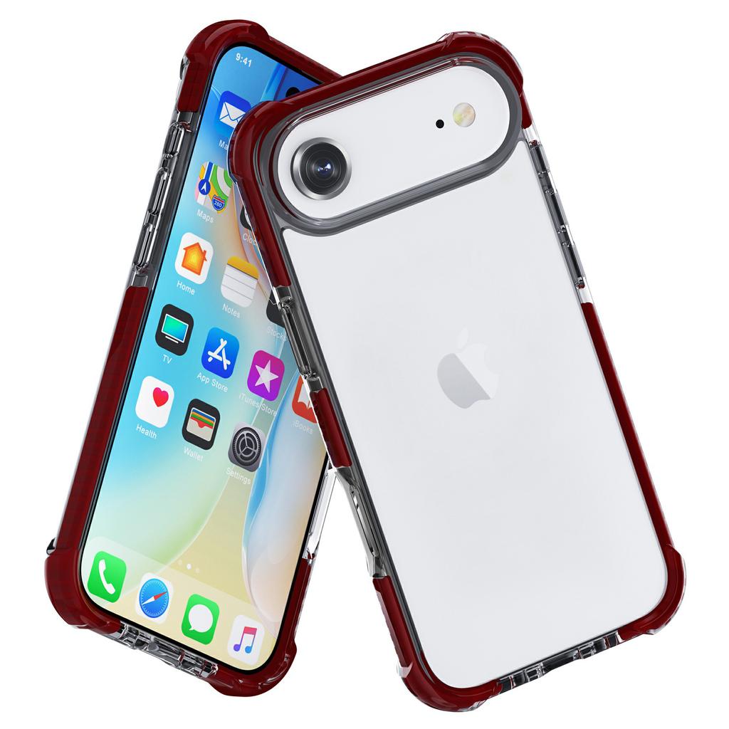 For iPhone Air Case Four Corners Anti Drop Clear TPU + TPE + PC Phone Cover