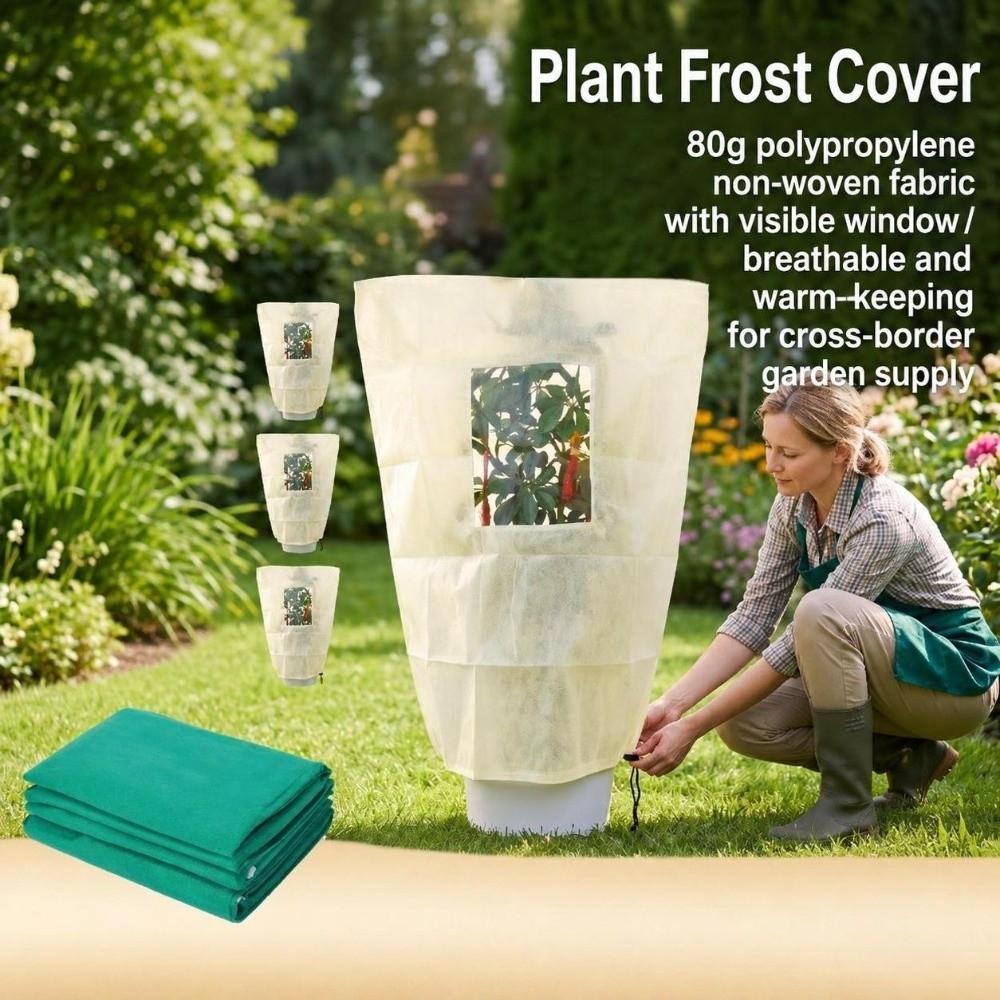 with Drawstring Zipper Plant Winter Protection Cover Shrub Warm Cover Cold Weather