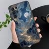 Чехол для телефона «Ночь с Луной и Звездами» для Samsung A55 A16 A56 A36 A35 A15 A53 A54 A33 A34 A25 A05S A52 A52S A14 A24 A26 A71