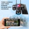 V380 Solar-Powered 4G Three-Lens Security Camera with Mobile Remote Monitor