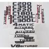 For  C Class C43 C63 AMG 200 C220 C260 C300 C320 C350 4MATIC CDI Trunk Emblem Badge Black Letters Emblems W204 W205