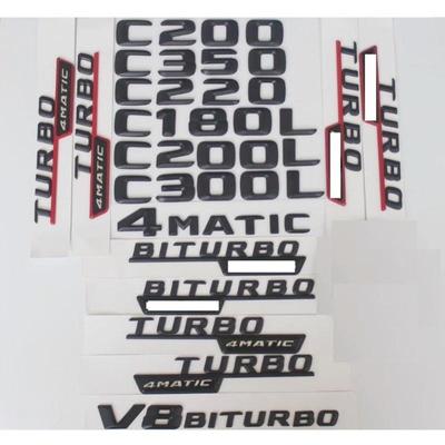 Для C Class C43 C63 AMG 200 C220 C260 C300 C320 C350 4MATIC CDI Эмблема багажника Черные буквы Эмблемы W204 W205