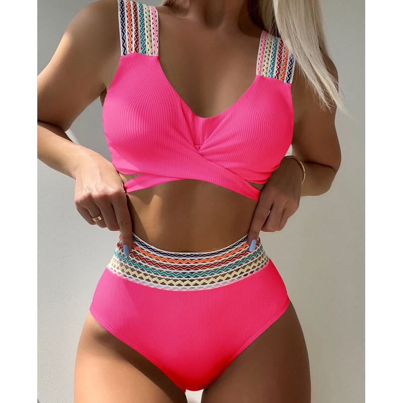 Women Bikini Sexy High Waist Bathing Suit Beach Swimwear Female Summer Swimsuit