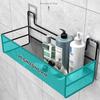Wall-Mounted Storage Basket Iron Art Bathroom Organizer Durable Shampoo Rack