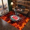 Blackburn Rovers Football Print Crystal Velvet Rug, Comfortable Water Absorbent Non Slip Indoor Floor Carpet